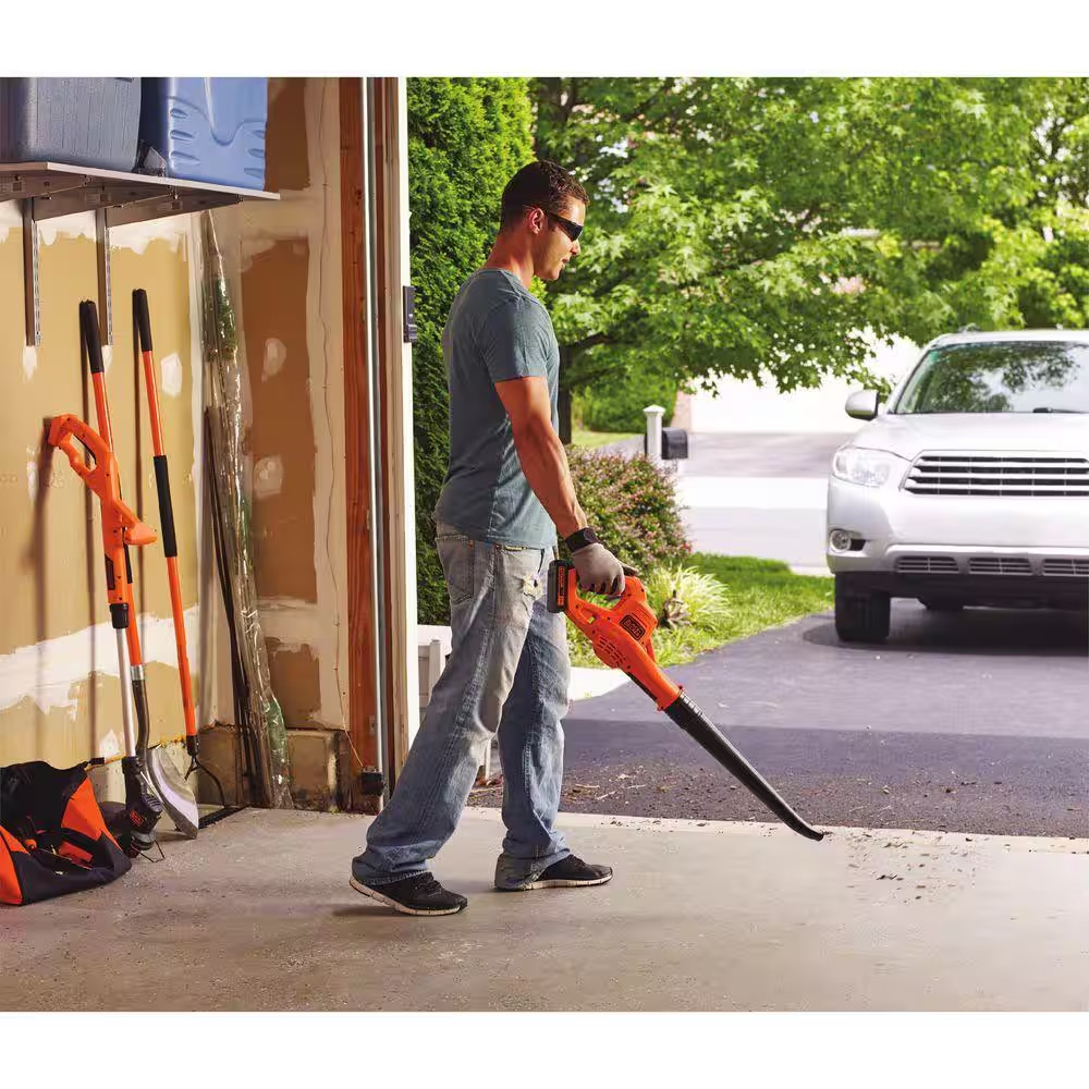20V MAX Cordless Battery Powered String Trimmer & Leaf Blower Combo Kit with (2)