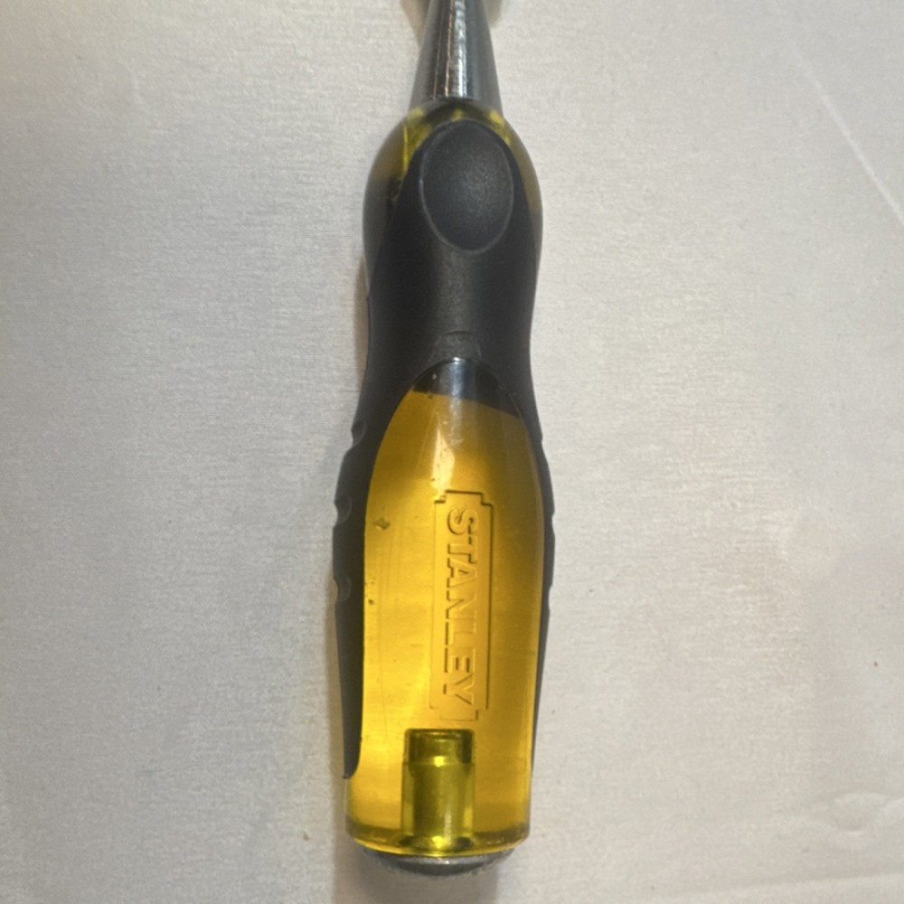 Stanley Bevel Edge Chisel 3/4 in Steel Blade Yellow Black Plastic Handle