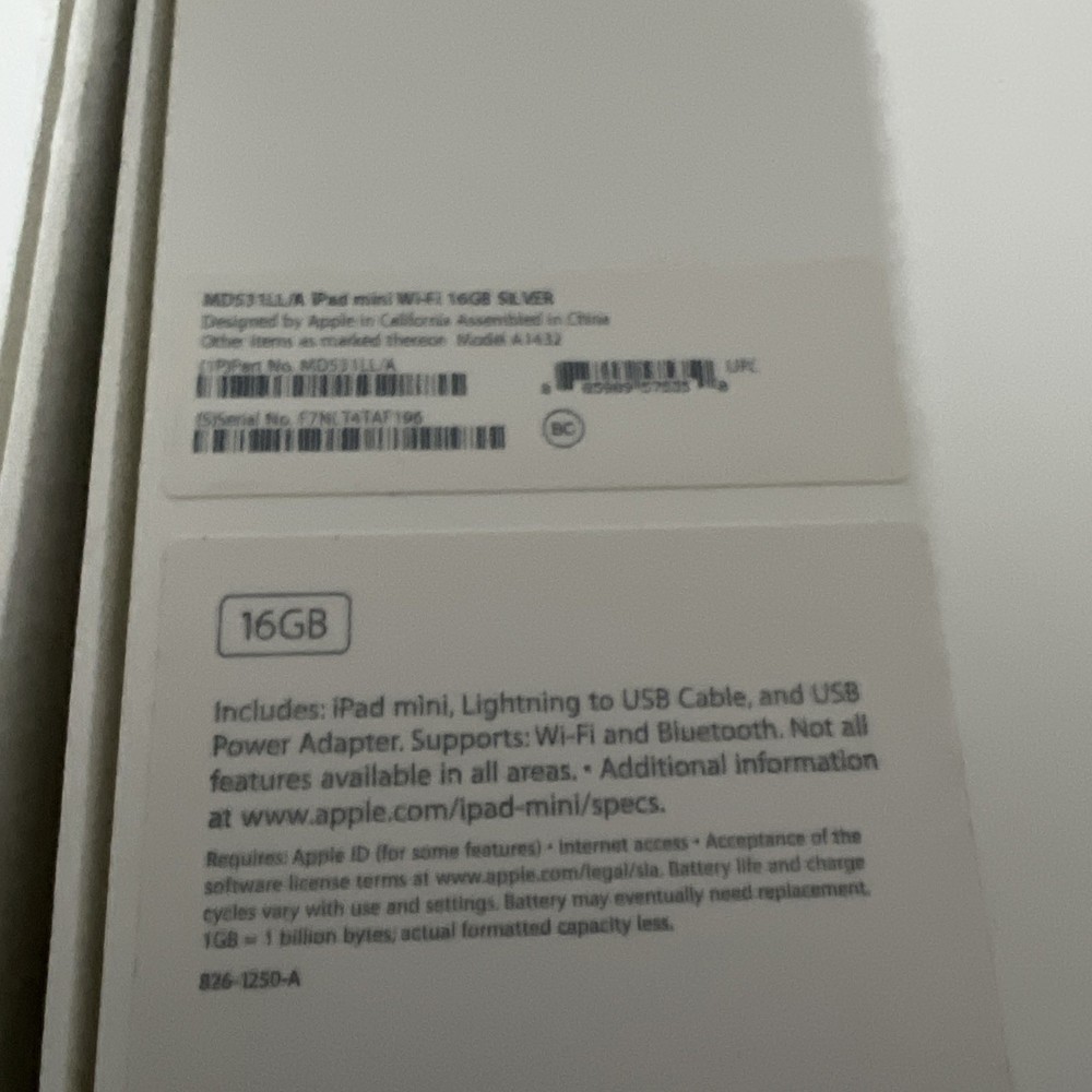 Lot Of 6 Apple iPad Empty Boxes