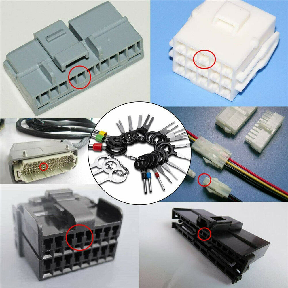 Terminal Removal Tool Kit for Car Wire Connector Pin Release Key Extractor Tools