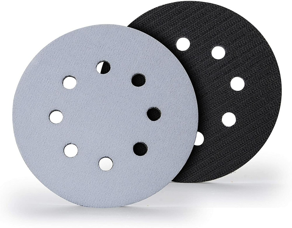 SATC 5 inch Hook Loop Soft Foam Interface 8Holes Sanding Disc Buffer Backing Pad