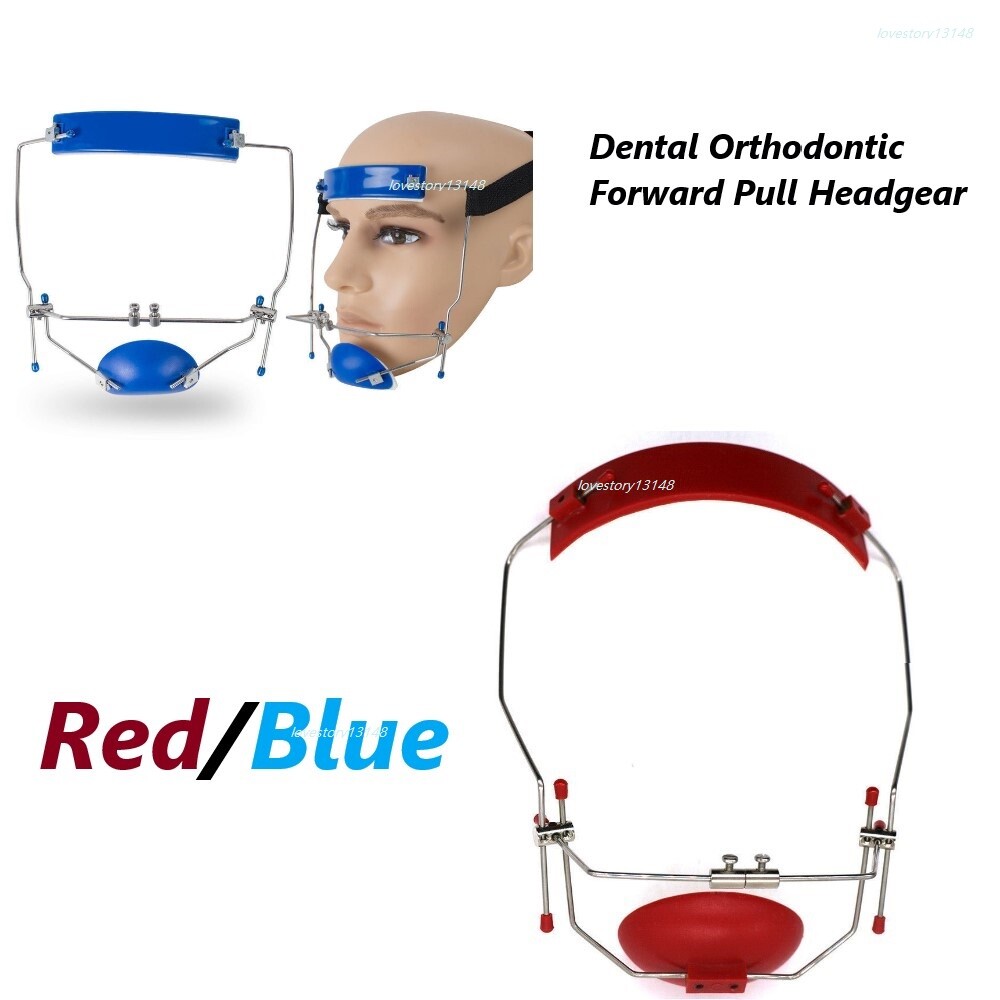 Dental Orthodontic Forward Reverse-Pull Headgear with Double lever Adjustable