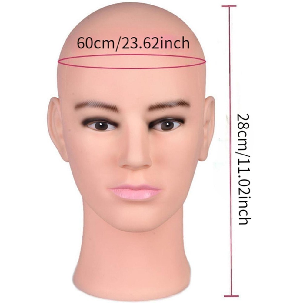 Male Mannequin Head Multipurpose Smooth Wig Display Stand
