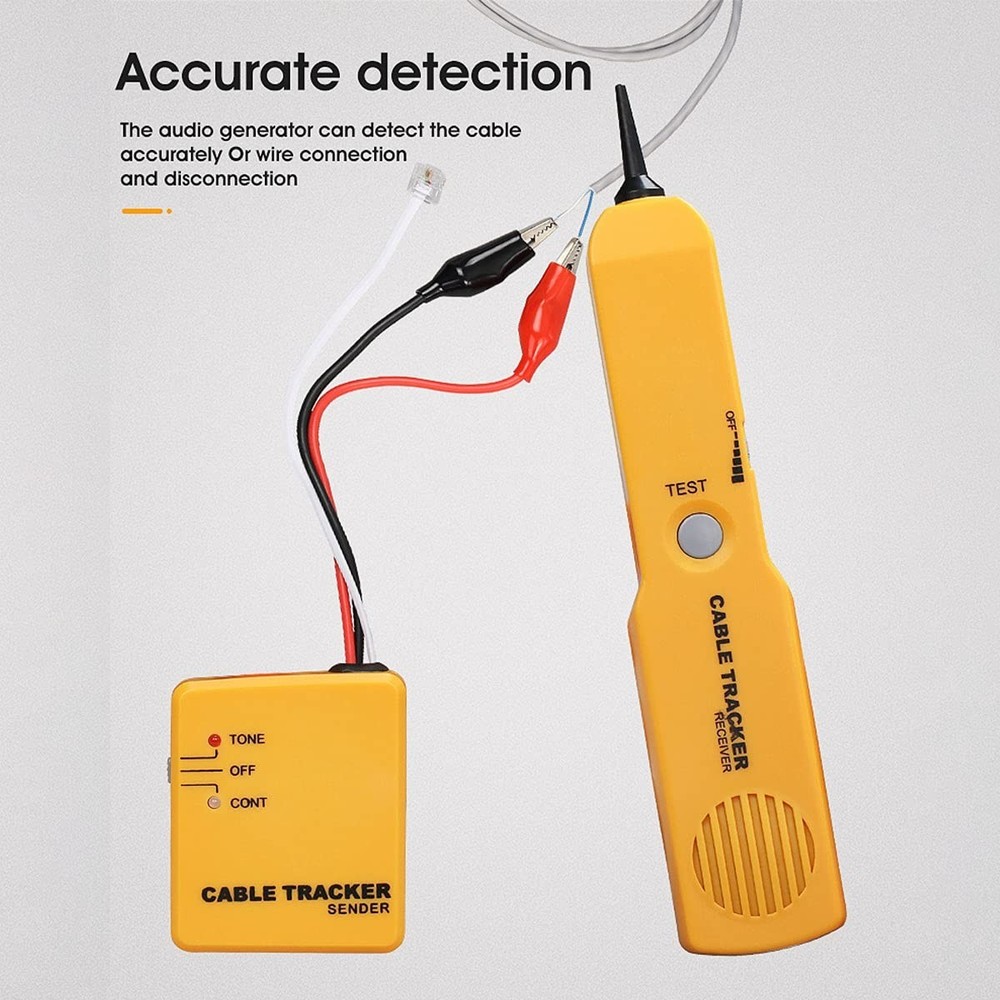 Electric Wire Cable Tracker with Tone Generator - Easy Network Testing Tool