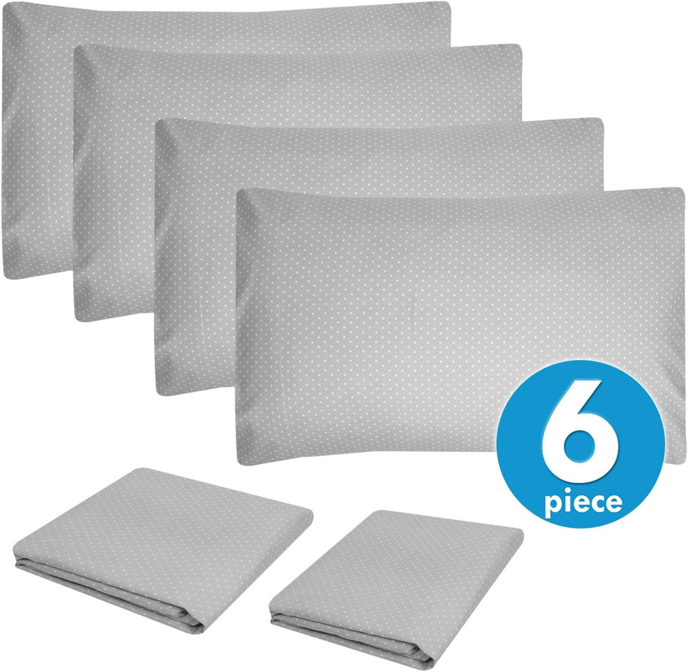 Full Size Bed Sheets - 6 Piece 1500 Supreme Collection Fine Brushed Microfiber D
