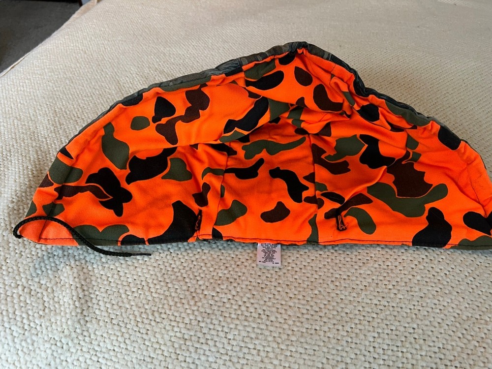Camouflage Hunting Button-on Hood Reversible