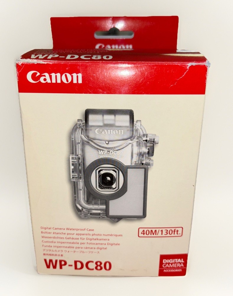 Canon WP-DC80 Digital Camera Waterproof Case Underwater