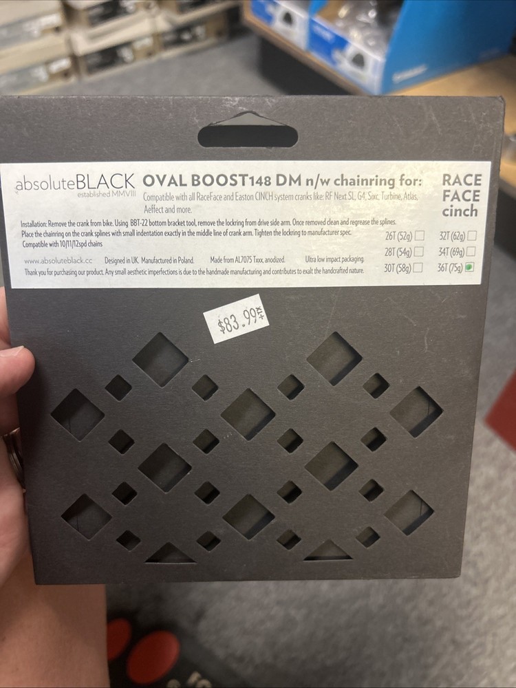 absoluteBlack ‎ Oval Boost 148 N/w Chainring 36t