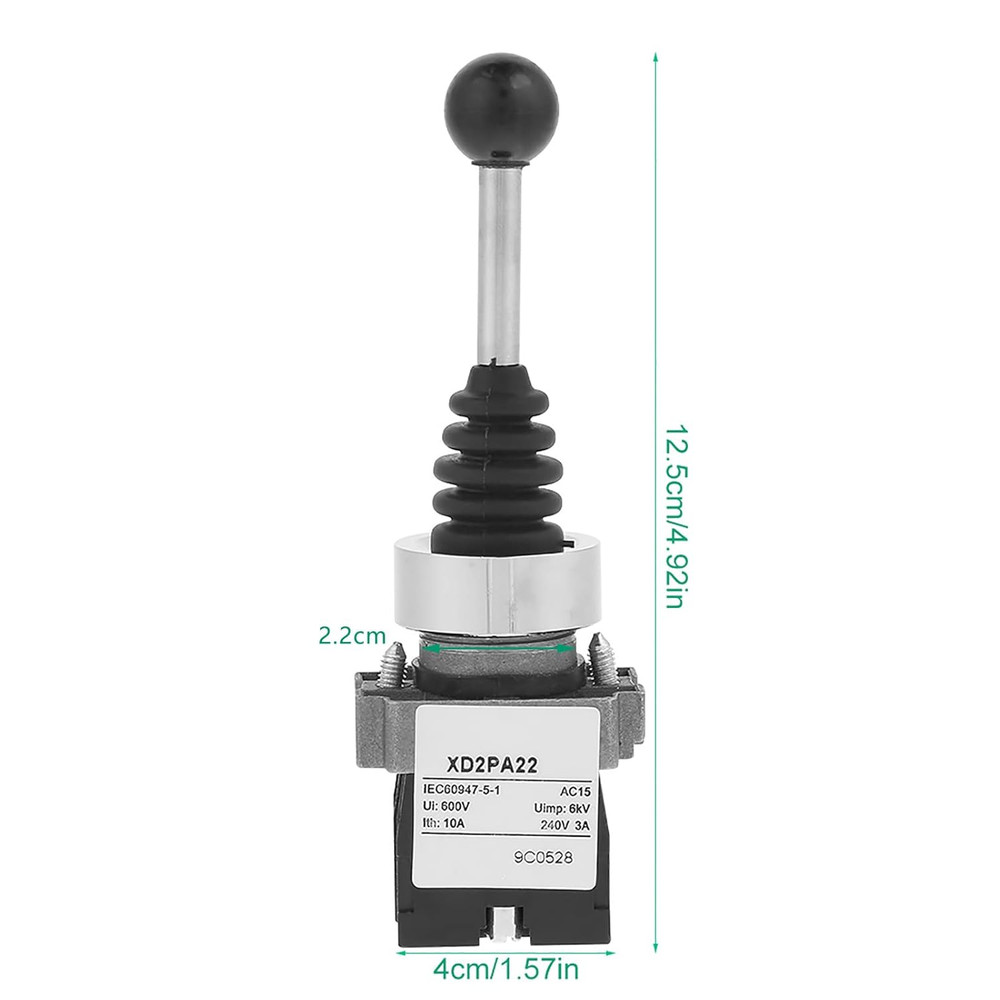 Oumefar 1Pcs Joystick Switch 2 Position Spring Return Momentary Switch Joystick