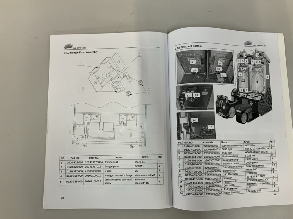 Duo Drive Arcade Game Operation Manual