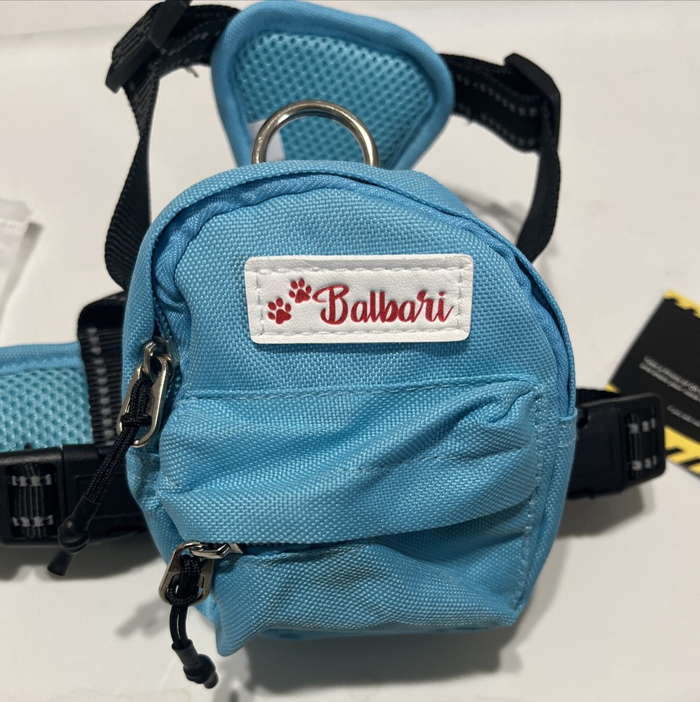 Balbari Dog Backpack Harness No Pull Harness Small Sky Blue