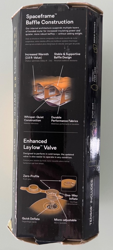 Nemo Tensor Trail Insulated  Sleeping Pad Regular Wide Ultralight *NEW*