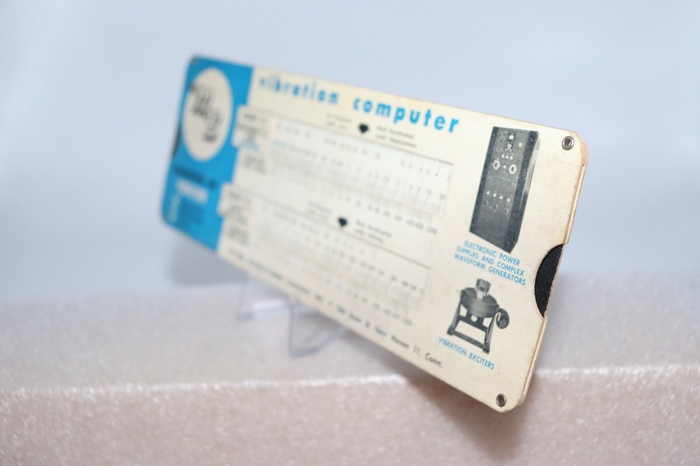 1954 Copr. Slide Chart MB MANUFACTURING Vibration Computer