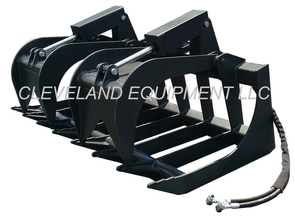 NEW 66" ROOT GRAPPLE ATTACHMENT Skid Steer Loader Rake Bucket Fork Tine Bobcat