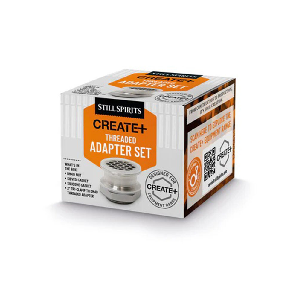 Still Spirits SS304 Create+ Threaded Adapter Set 1.5" BSPP to 2" Triclover