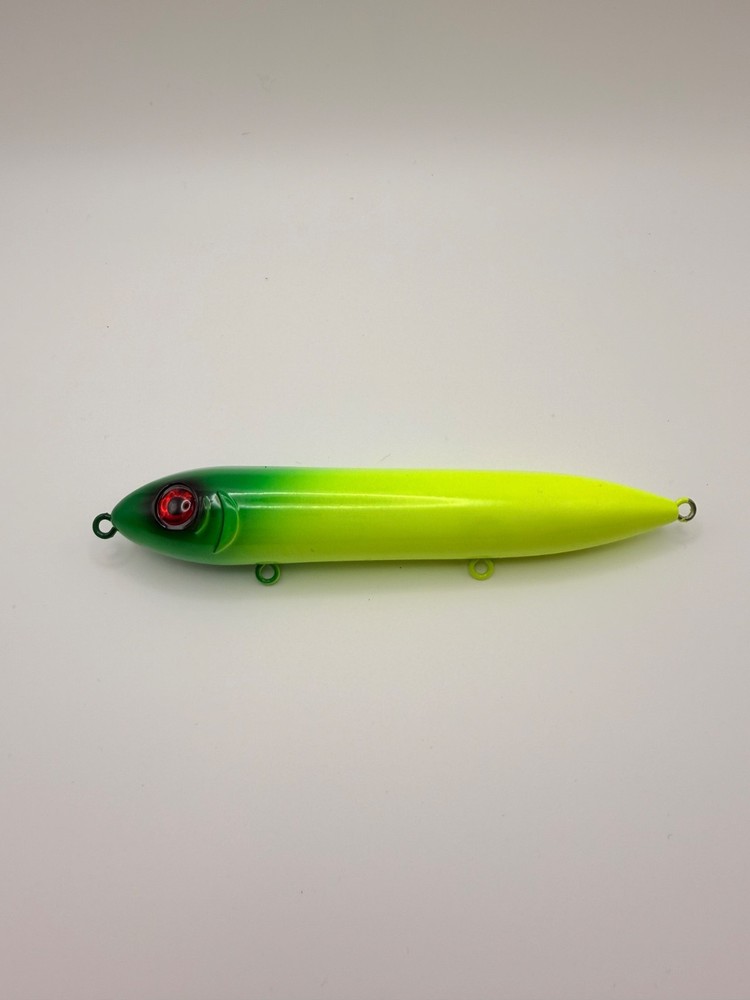 5” Catfish Spook Rattle Float Green/Chartreuse Red Eye Santee Rig Peg Float -6pc