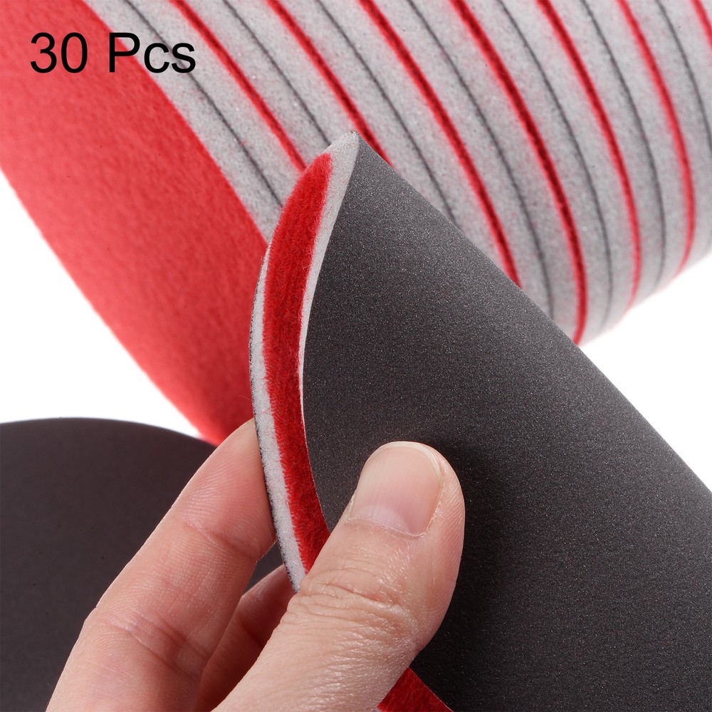 30pcs 600 Grit Sanding Sponge 6" Hook and Loop Sponge Sanding Disc Wet/Dry
