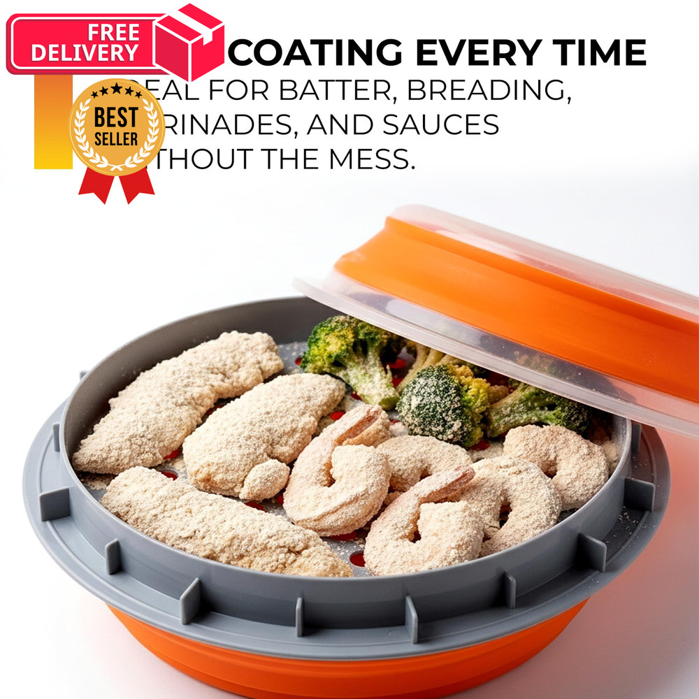 CanCooker Collapsible Plastic Batter Bowl | Mess-Free 1 Pack, Standard