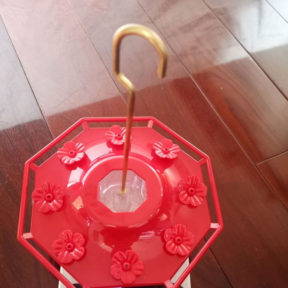 30 Sets Hummingbird Feeders Replacement Flowers, Unique Replaceable Red