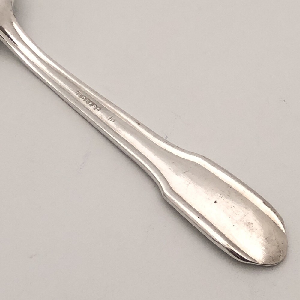 Reppel Massif Silverplate Teaspoon 5 3/8" Deco Style Flatware Vintage Silverware