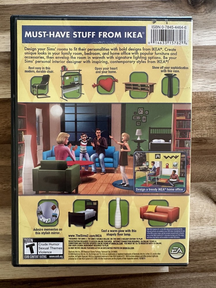 The Sims 2 IKEA Home Stuff Learning PC CD Game Expansion 2008 Complete Pre Owned