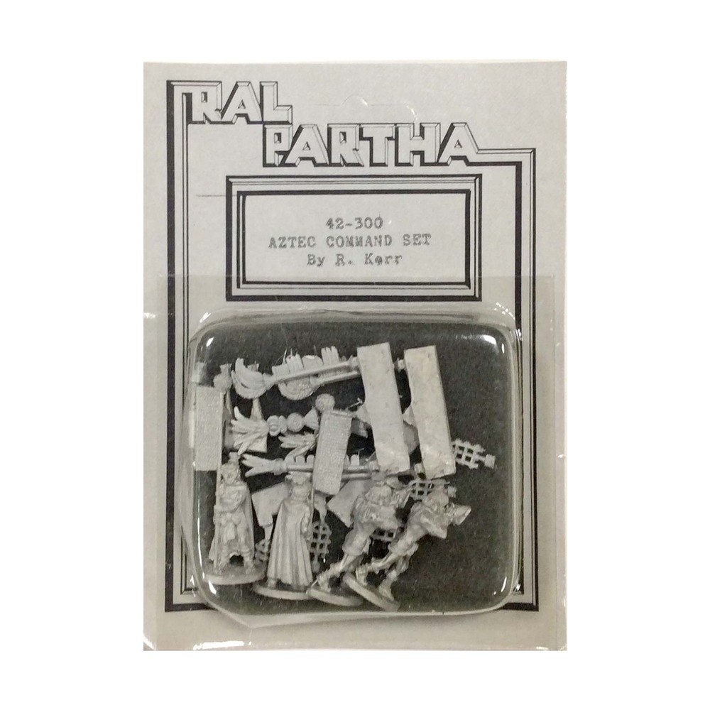 Ral Partha Historical Mini 25mm Aztec Command Set Pack New