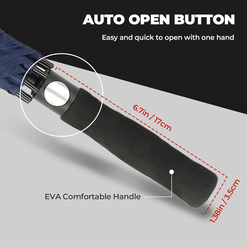 Automatic Open Extra Large Golf Umbrella Windproof Heavy Duty Large Umbrellas fo