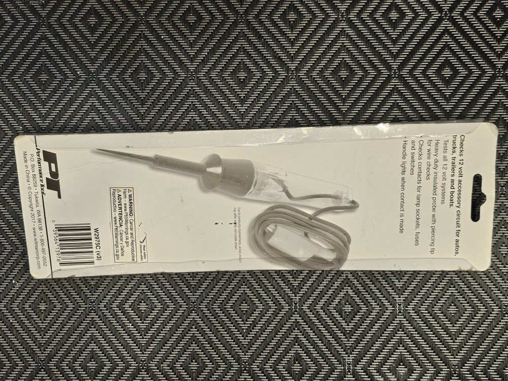 PT Heavy Duty Electrical Circuit Tester 12V