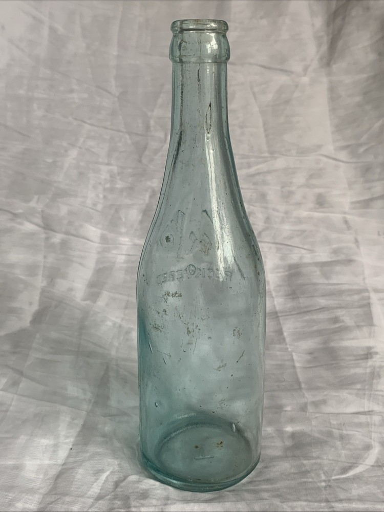 Vintage NEEFS Registered Aqua Green Beer Bottle