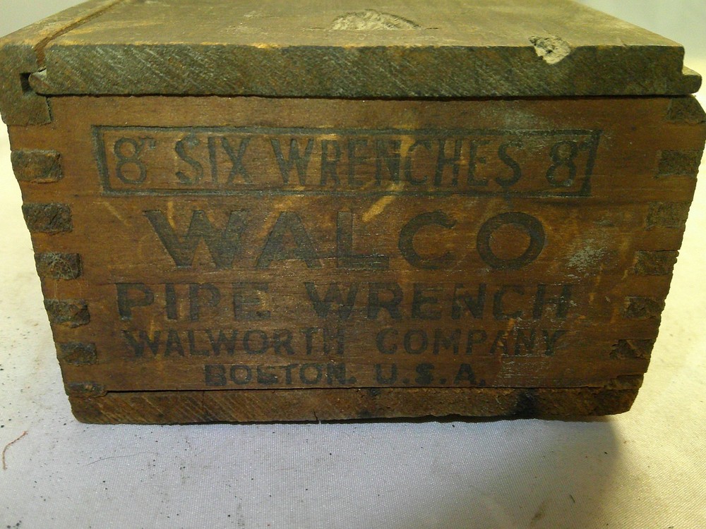 Vintage Walco 8" Pipe Wrench Box