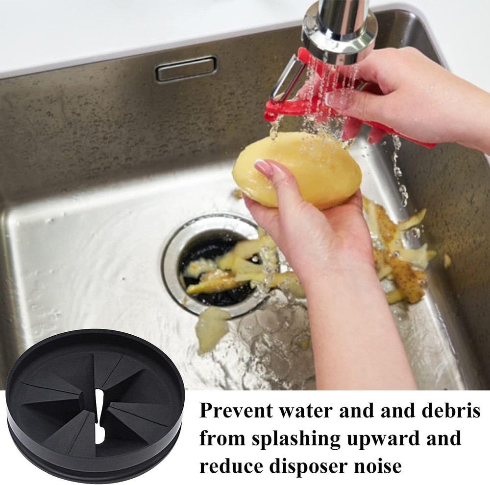 InSinkErator Compatible 3 3/8" Garbage Disposal Splash Guard - Easy Clean Design