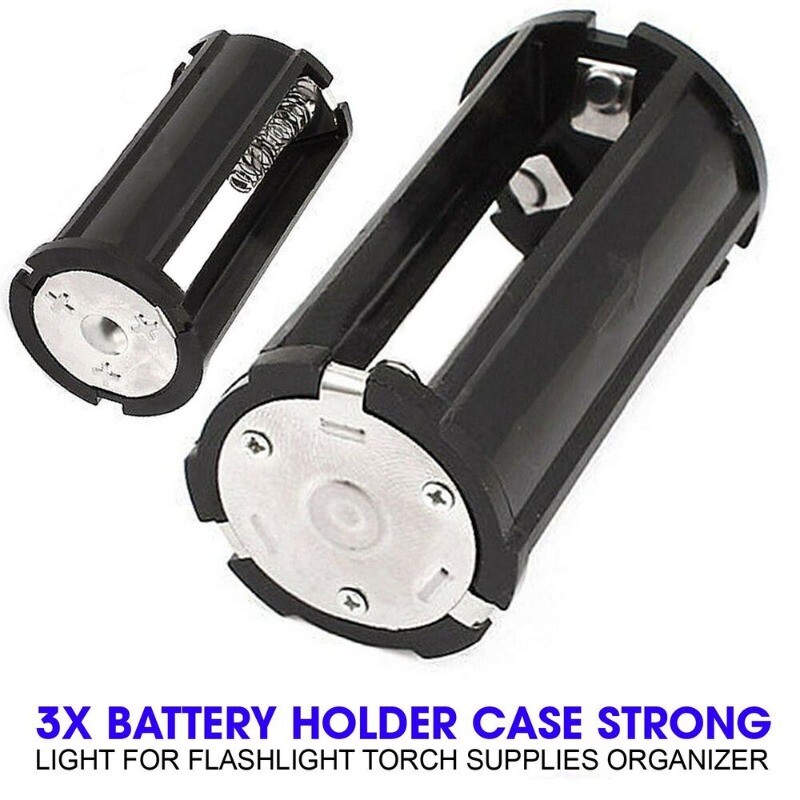 Battery Holder Case Strong Light for Flashlight Torch Supplies Organizer X3