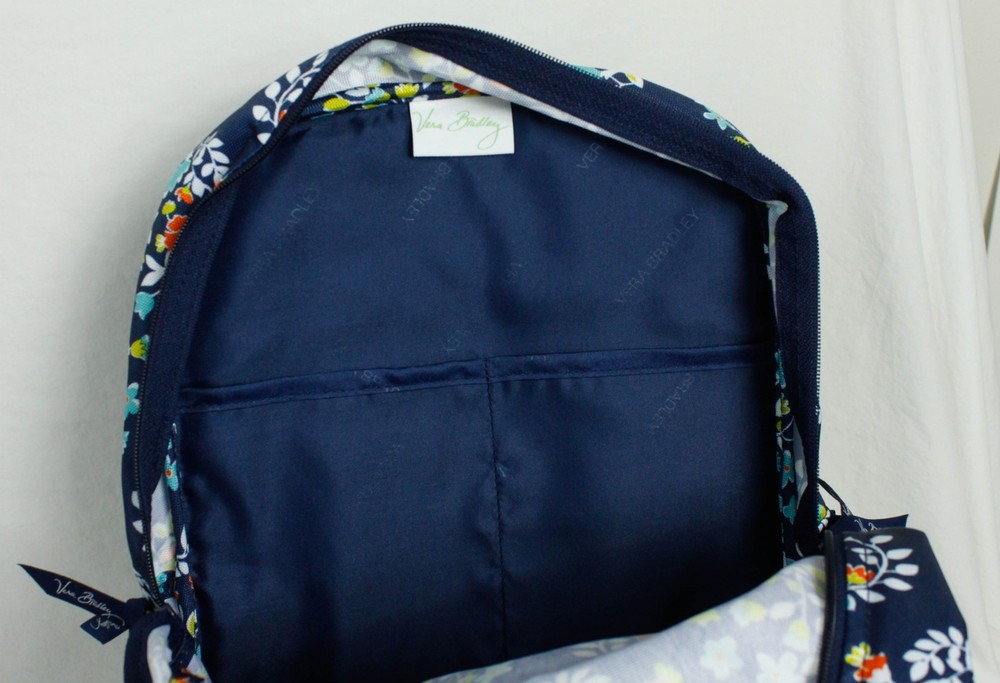 Vera Bradley Blue White Flower Pattern Small Kids Backpack