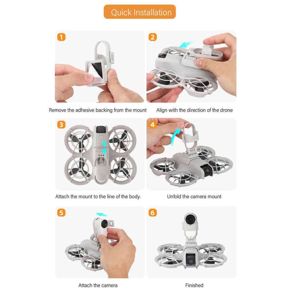 Adjustable Shooting Angle Drone Action Camera Adapter For GO 3S Popular