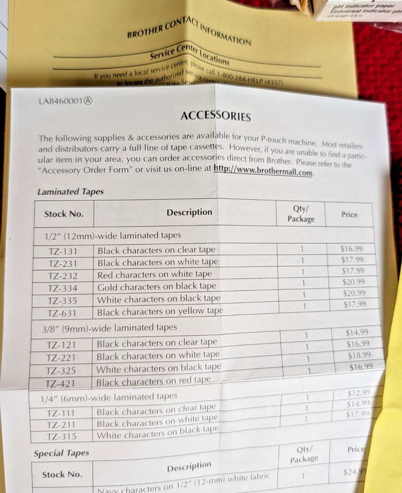 Brother P-Touch PT-1180 Electronic Label Maker System Handheld Printer - Tested