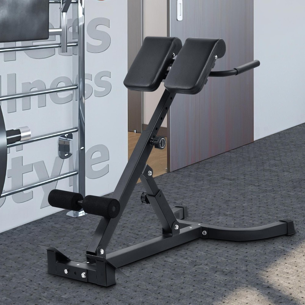 ‌Folding Roman Chair ‌Adjust Angle Core Back Workout Machine‌ Exercise Equipment