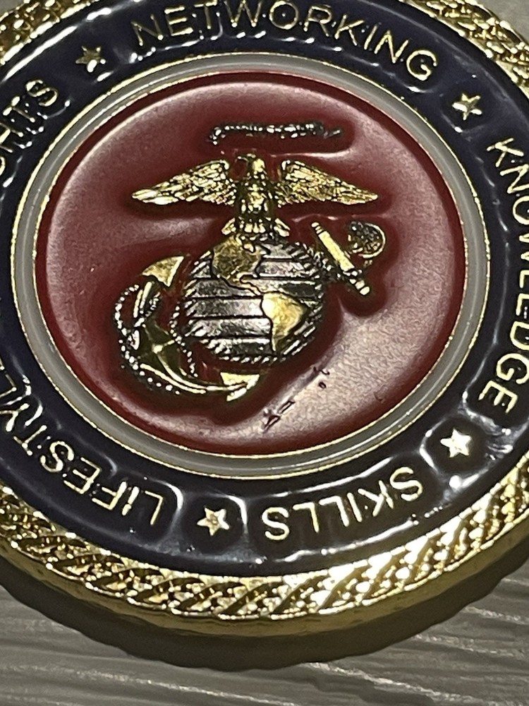 MCB Quantico Challenge Coin LINKS Training USMC Marine Corps Base
