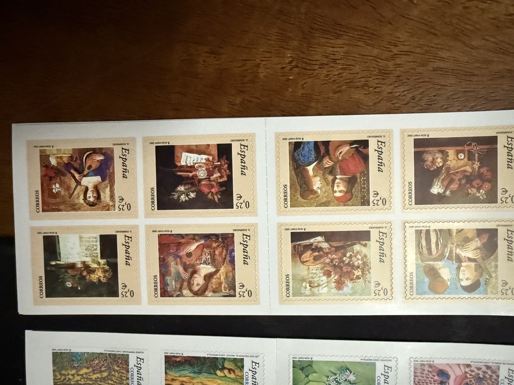 spanish stamp booklets various issues 3 sets 2 at .25e and 1 A