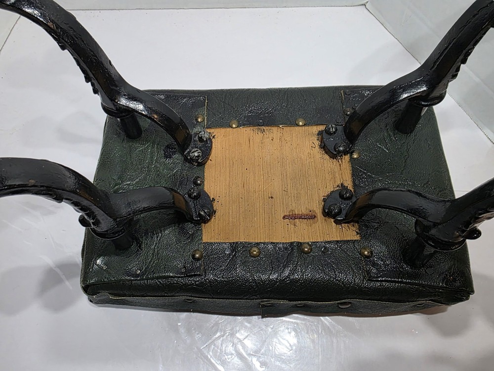 Vintage Cast Iron Claw Foot Foot Stool