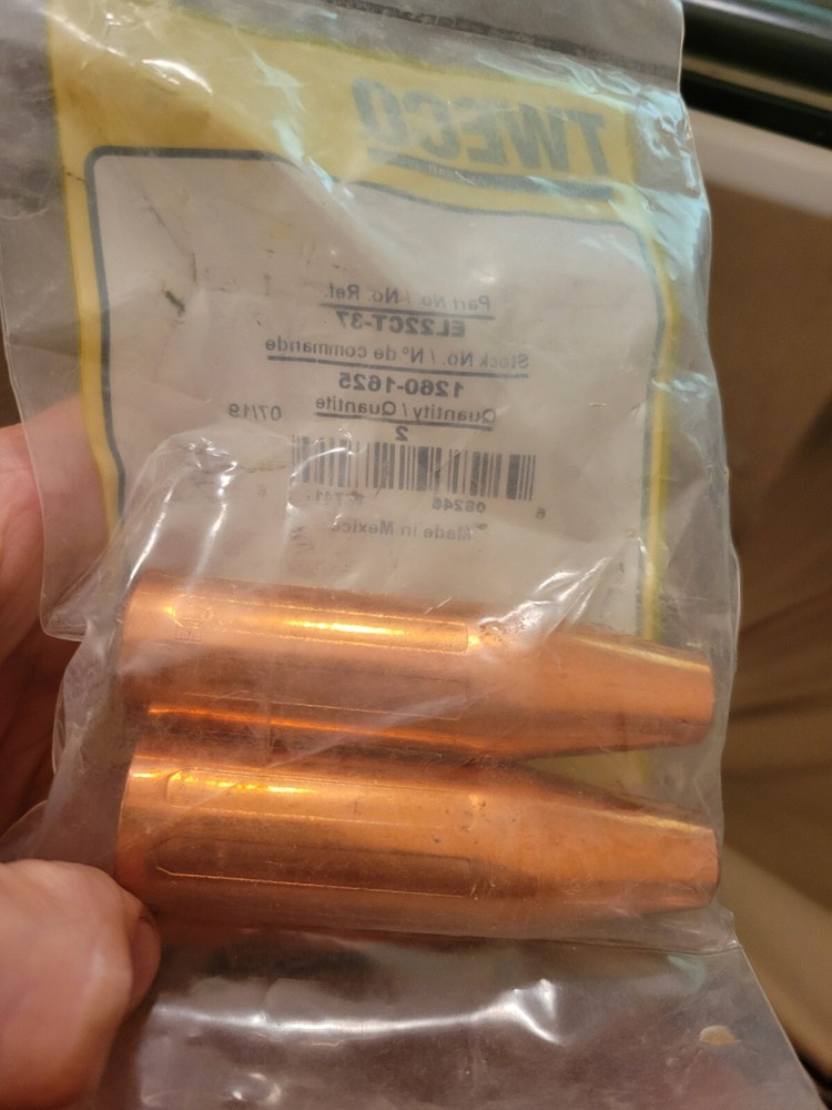 TWECO MIG NOZZLE EL22CT-37 ELIMINATOR 2/PKG