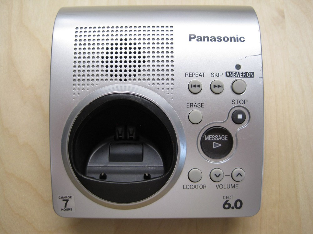 Panasonic KX-TG1031S DECT 6.0 Single Line Cordless Phone Main Base