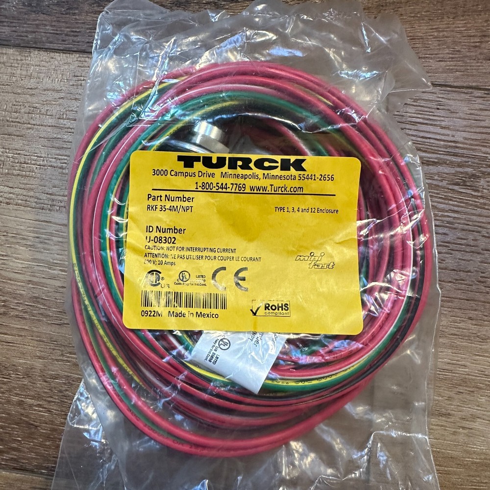 Turck - RKF 35-4M/NPT  Actuator and Sensor Receptacle Front Mount