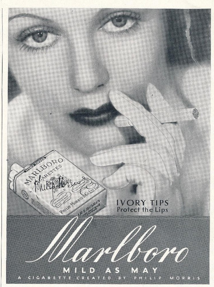 Magazine Ad - 1935 - Marlboro Cigarettes - (#1)