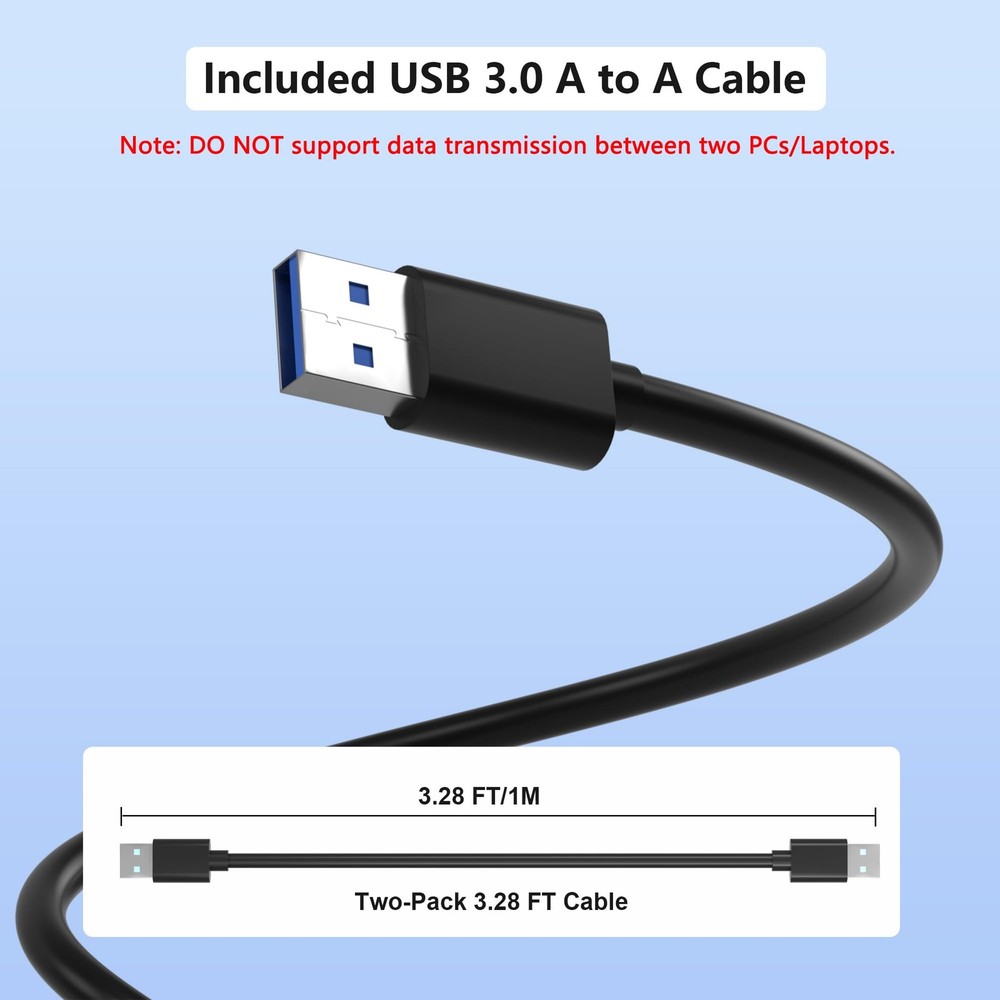 2 in 2 Out USB 3.0 Switch, Switcher for 2 Computers Sharing Keyboard,...