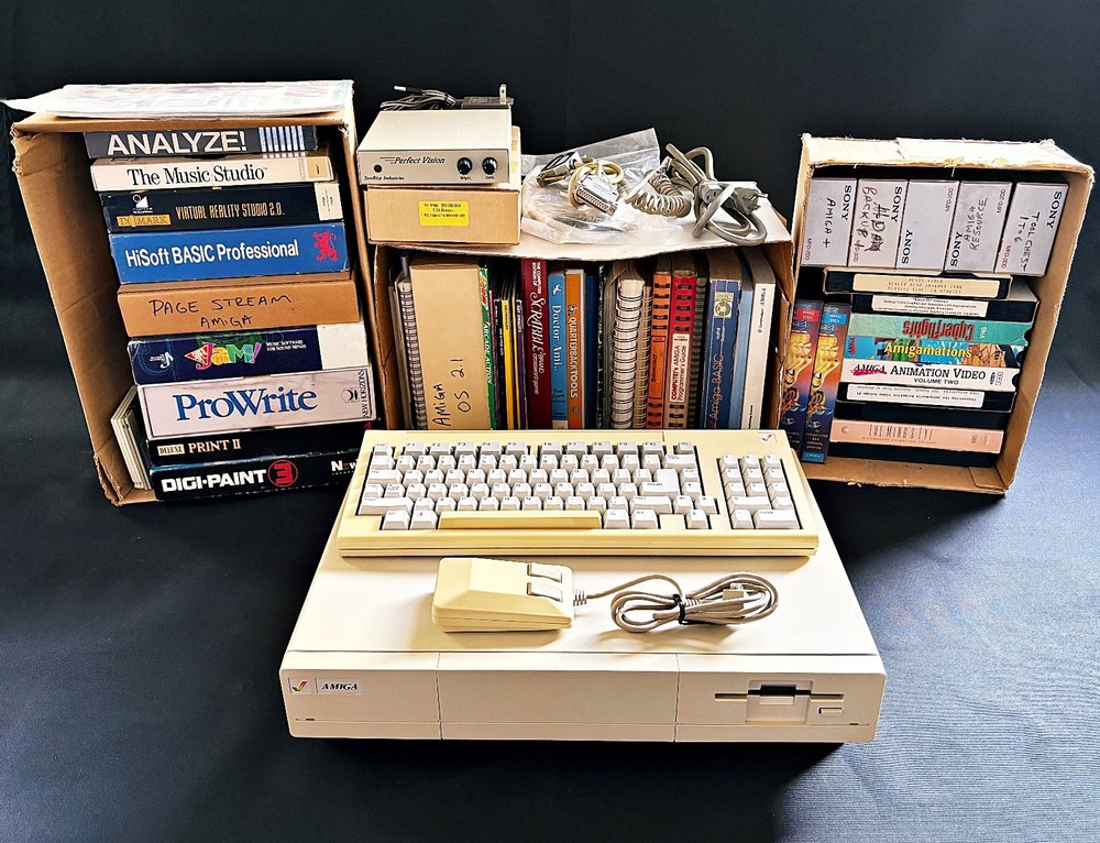 Commodore Amiga 1000 Computer W/ Mouse, Keyboard, Accessories, Software, & More!