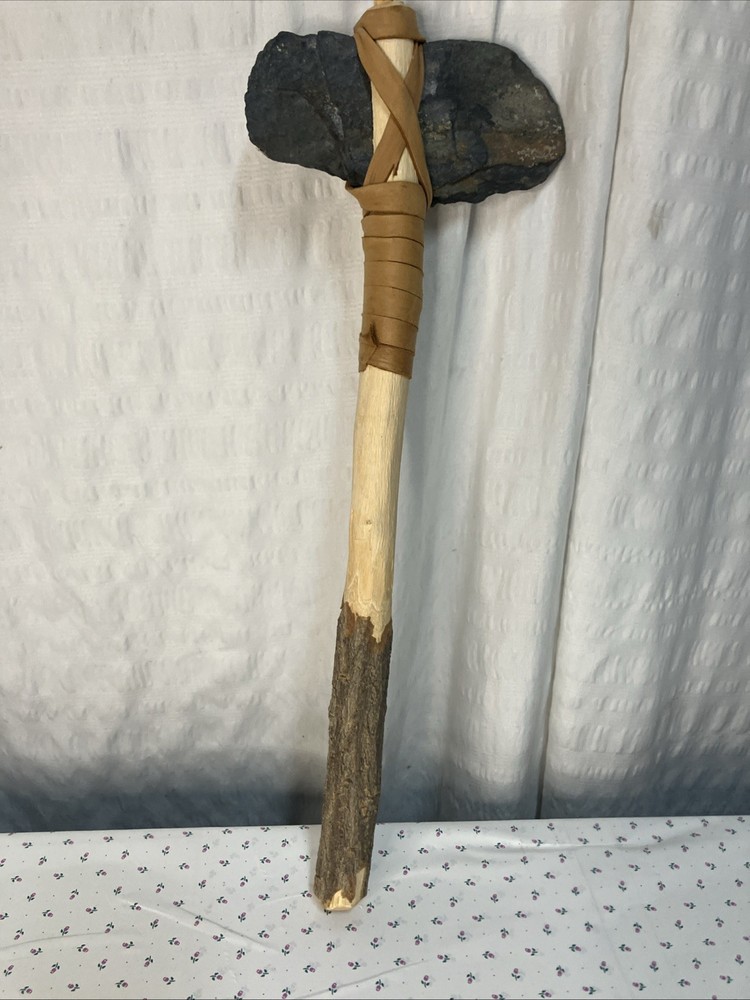 Handmade Tomahawk Stone Wood 15”