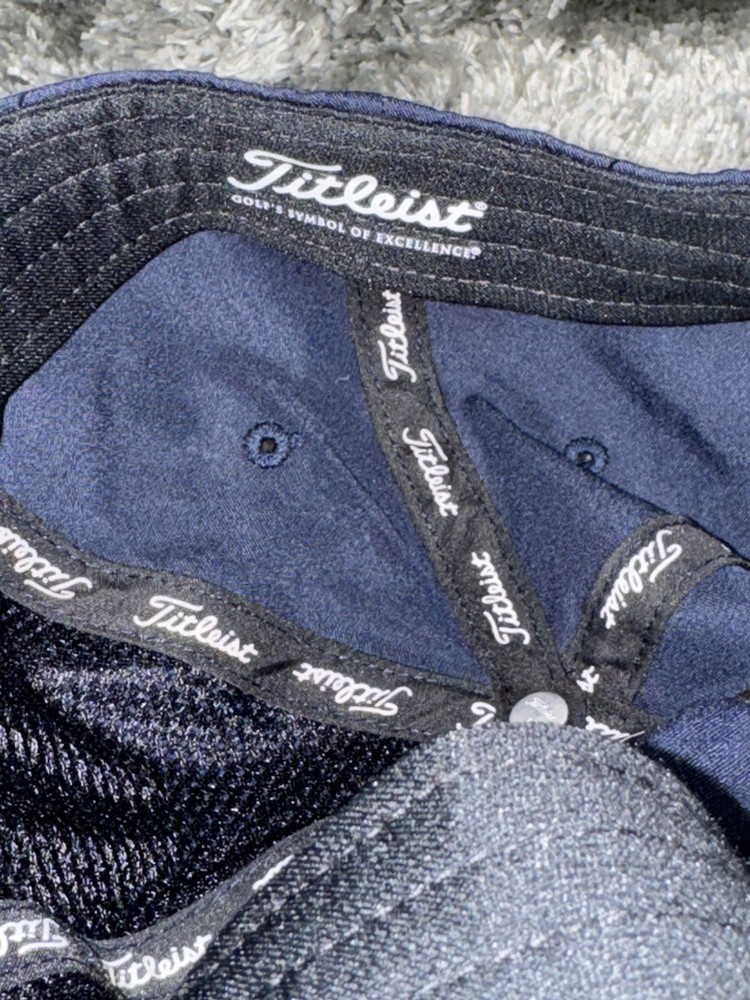 Titleist Hat Cap Strapback One Size Blue Adjustable Golf Hat Logo