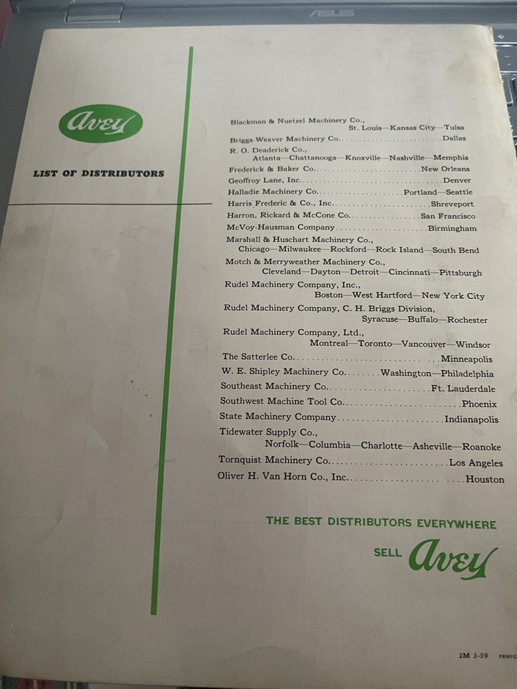 Avey No. 4 Hydro Unit Bulletin No. 357-A