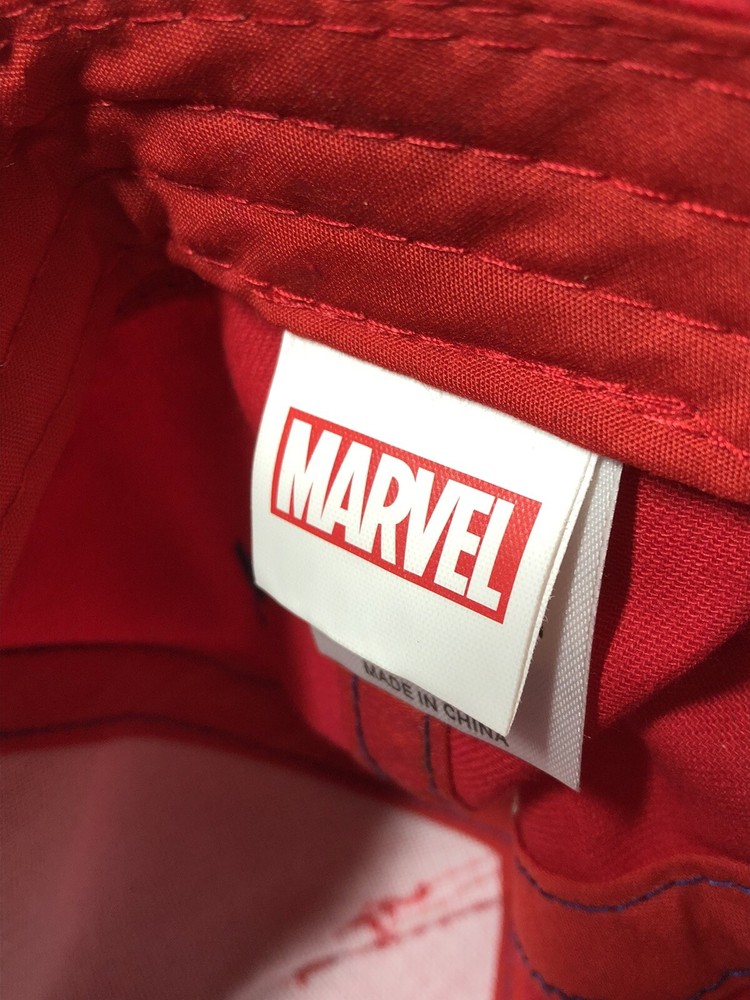 Marvel Comics Red Strapback Captain Marvel Baseball Cap OSFM