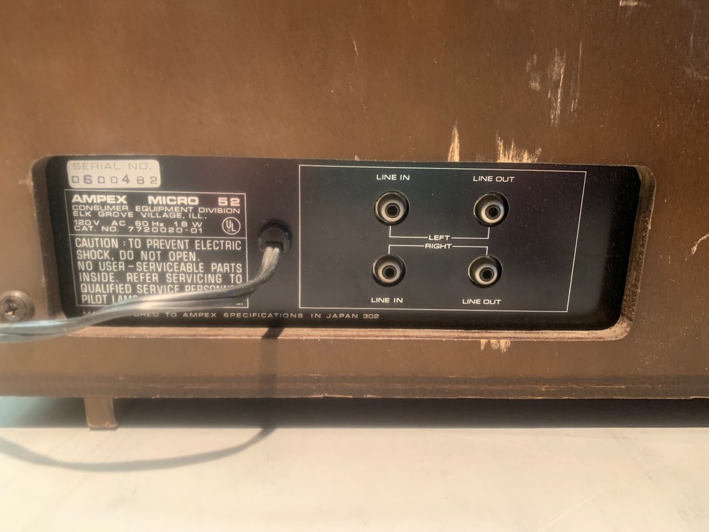Vintage Ampex Micro 52 Stereo Cassette Deck